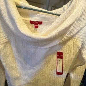 White off the shoulders top, size large